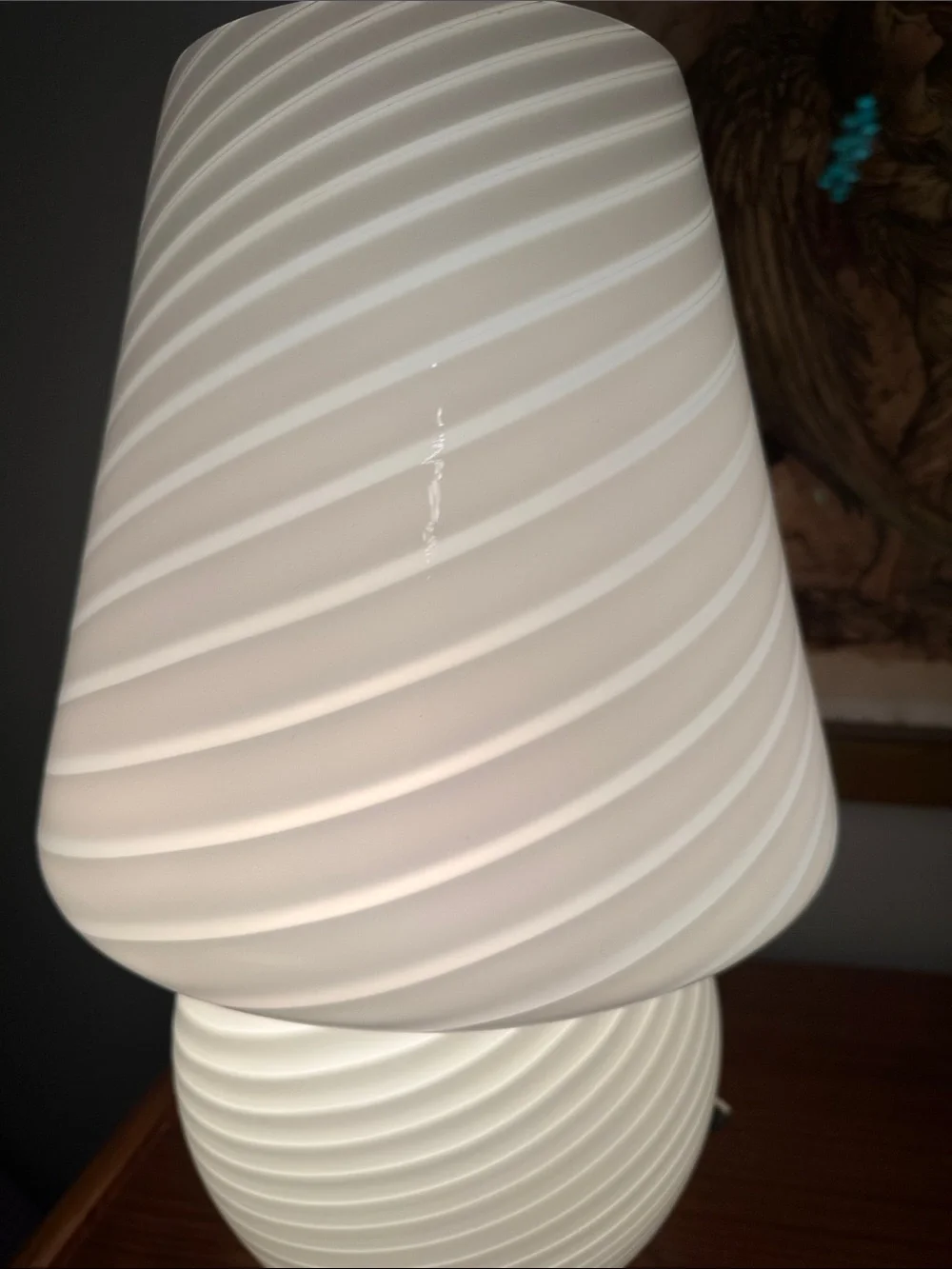 1970 Murano swirl Mushroom Lamp
